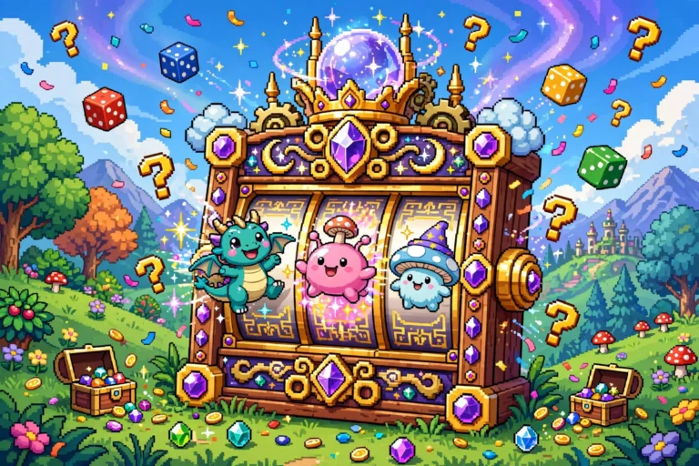 Magical slot machine releasing random creatures in Pokémon Infinite Fusion
