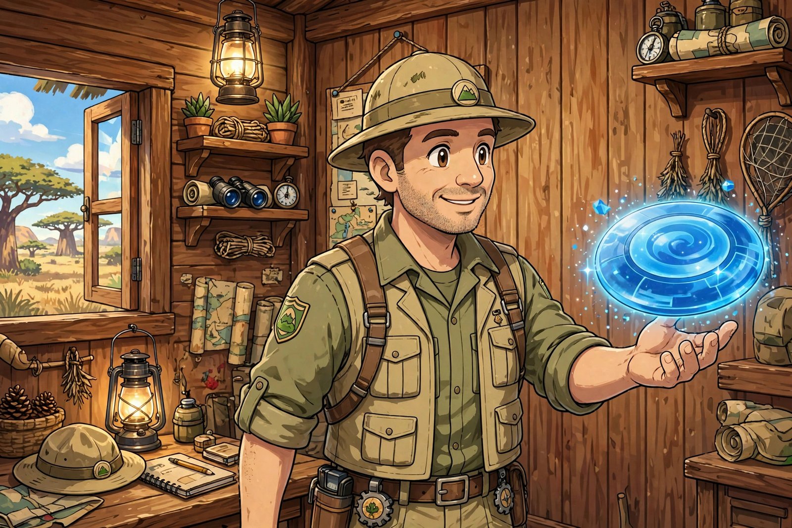 Safari Zone ranger giving HM03 Surf inside the Area 4 house